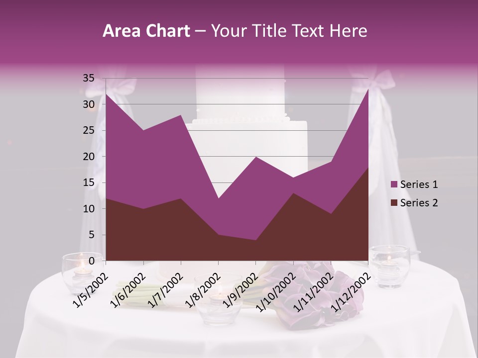 White Lilac Flowers Four PowerPoint Template
