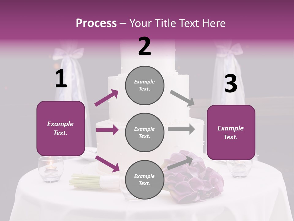 White Lilac Flowers Four PowerPoint Template