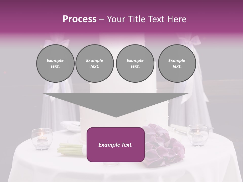 White Lilac Flowers Four PowerPoint Template