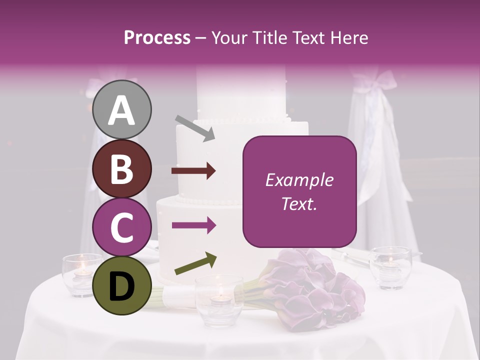 White Lilac Flowers Four PowerPoint Template