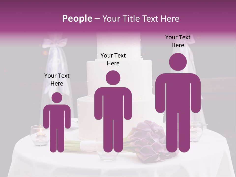 White Lilac Flowers Four PowerPoint Template