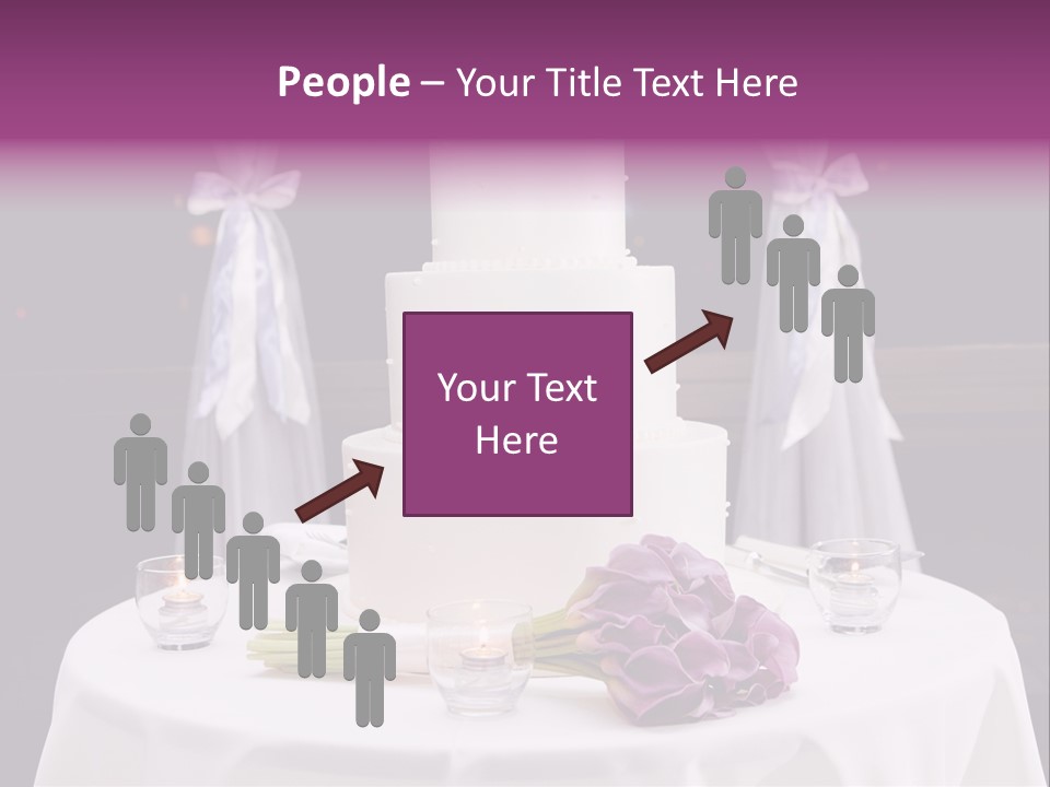 White Lilac Flowers Four PowerPoint Template