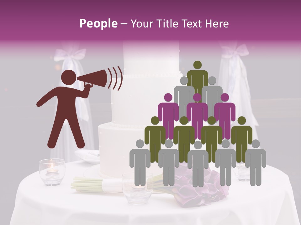 White Lilac Flowers Four PowerPoint Template