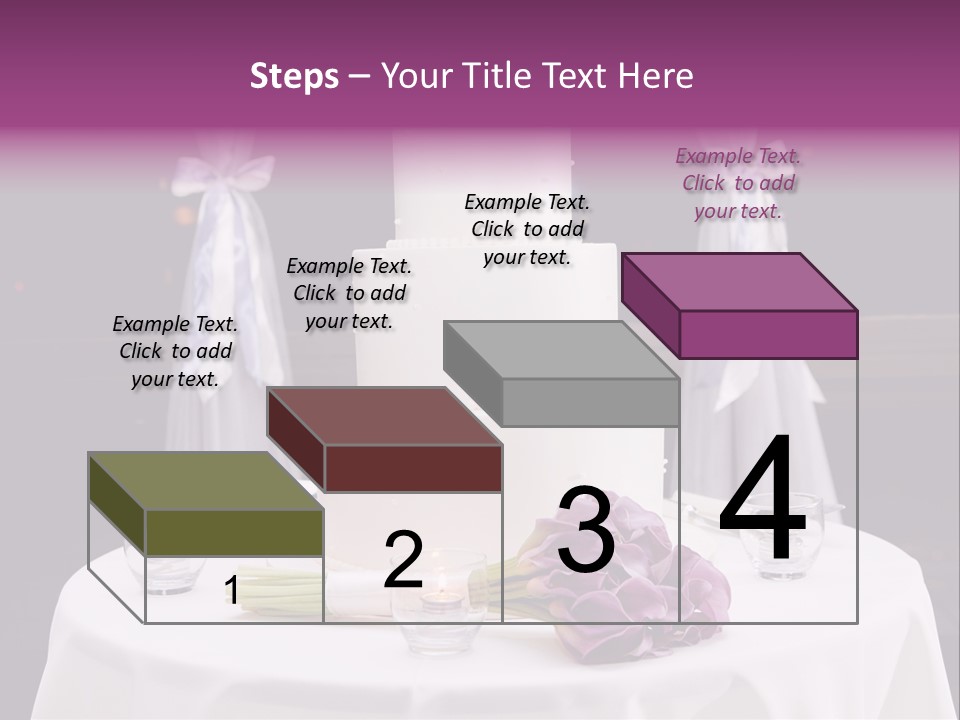 White Lilac Flowers Four PowerPoint Template