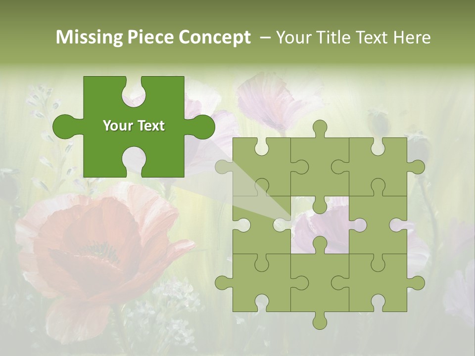 Pink Spring Flowers Oil Painting PowerPoint Template