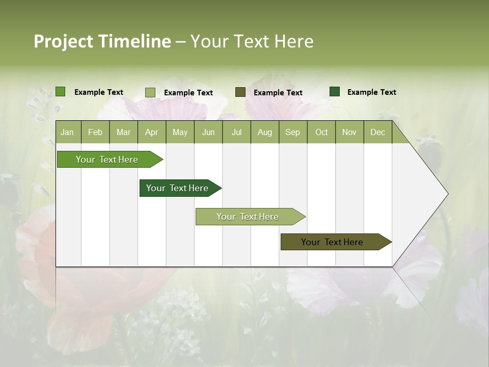 Pink Spring Flowers Oil Painting PowerPoint Template