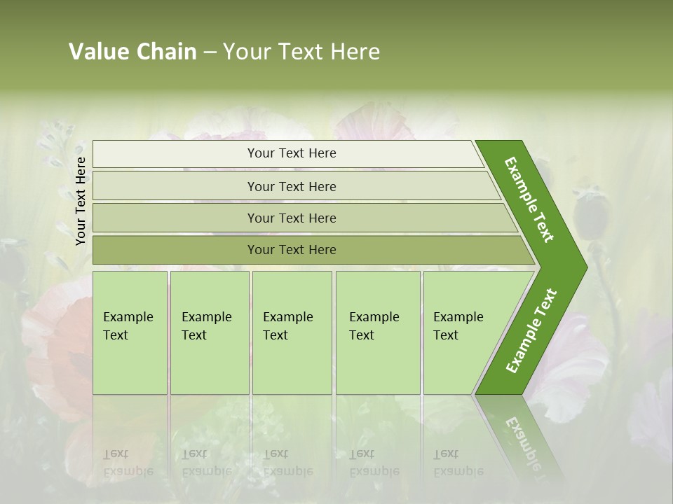 Pink Spring Flowers Oil Painting PowerPoint Template