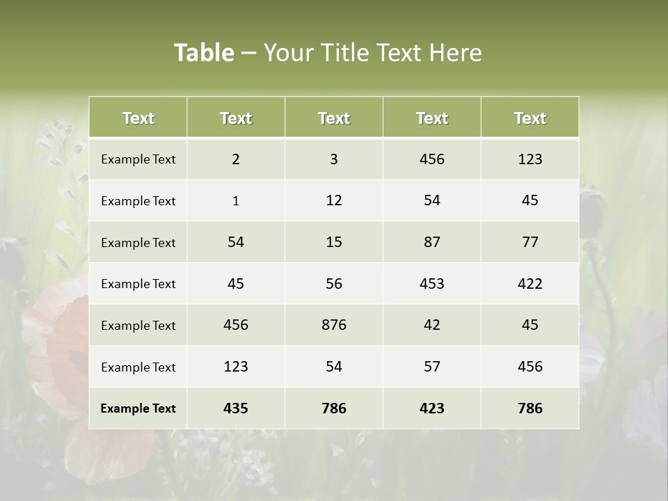 Pink Spring Flowers Oil Painting PowerPoint Template