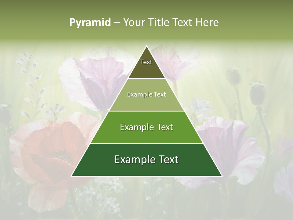 Pink Spring Flowers Oil Painting PowerPoint Template