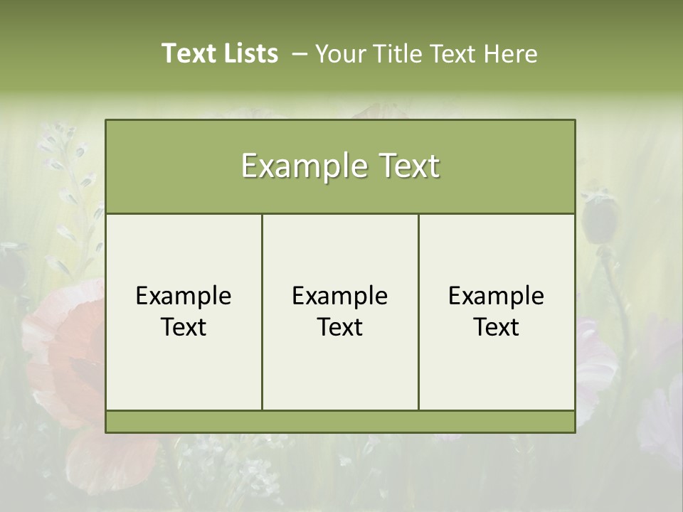 Pink Spring Flowers Oil Painting PowerPoint Template