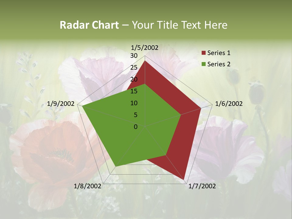 Pink Spring Flowers Oil Painting PowerPoint Template