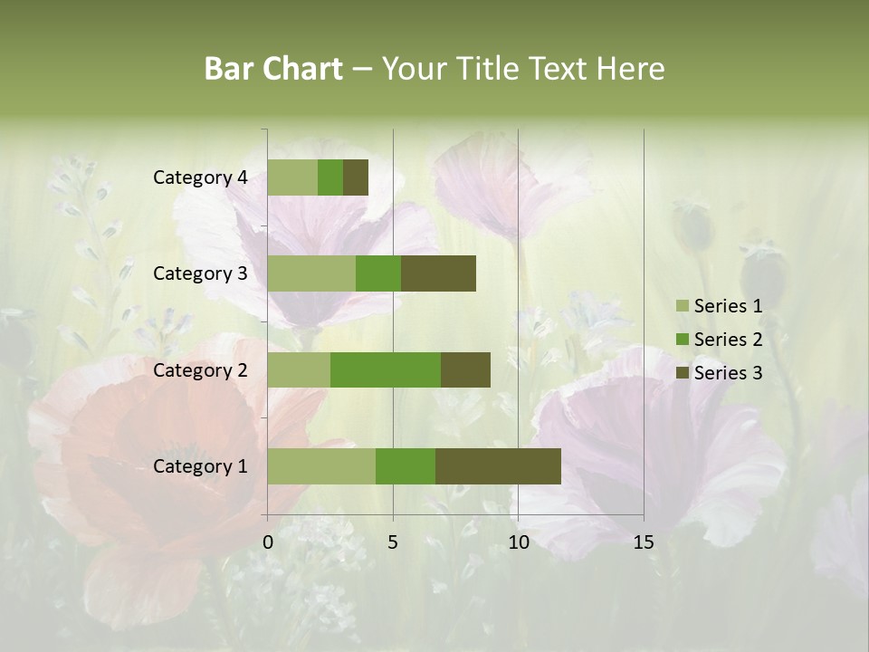 Pink Spring Flowers Oil Painting PowerPoint Template