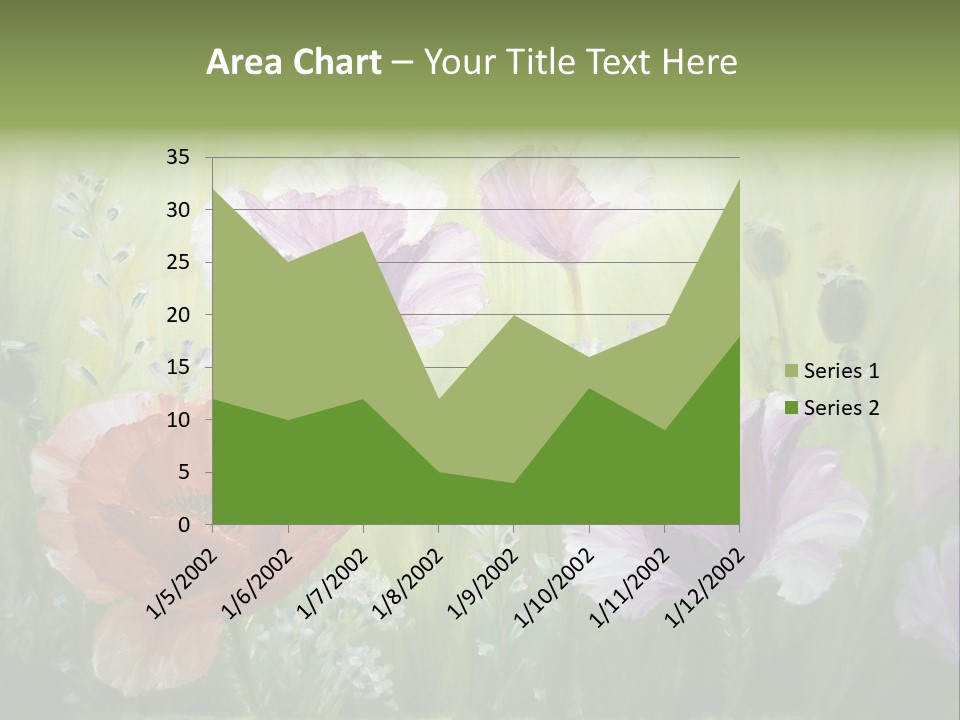 Pink Spring Flowers Oil Painting PowerPoint Template