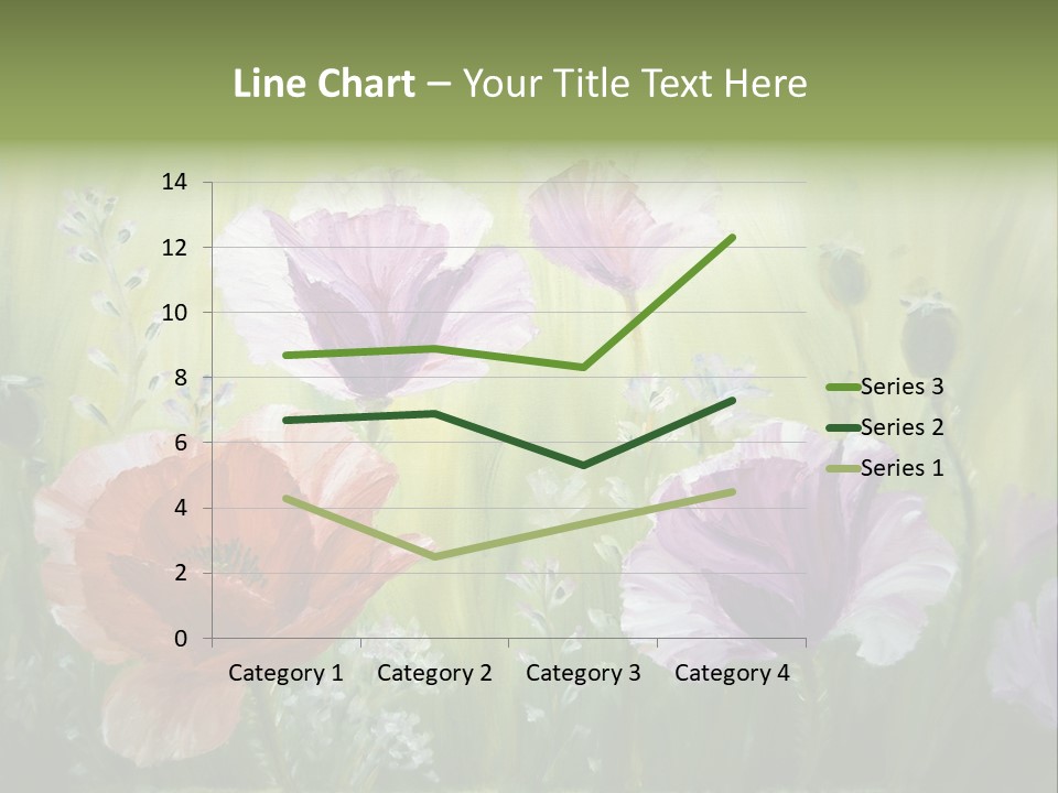 Pink Spring Flowers Oil Painting PowerPoint Template