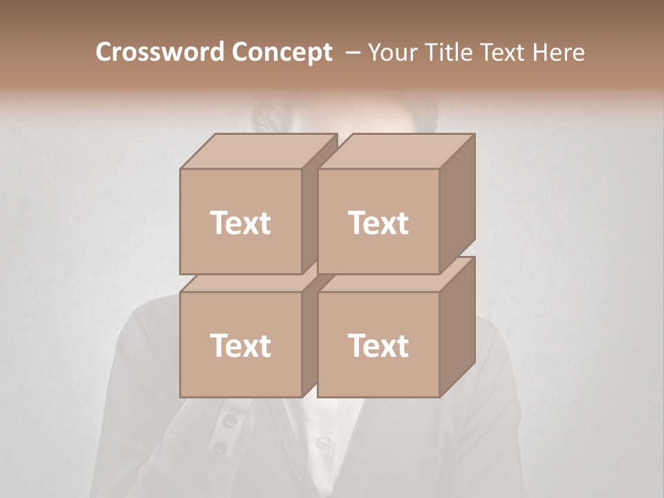 Guy Background Face PowerPoint Template