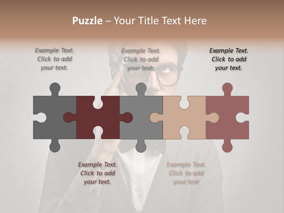 Guy Background Face PowerPoint Template