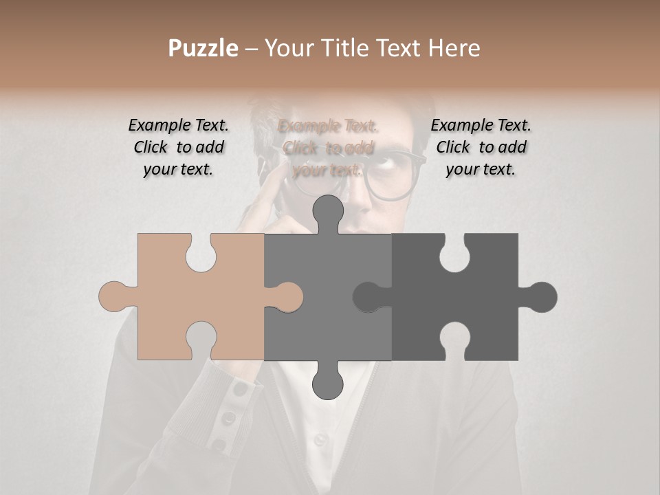 Guy Background Face PowerPoint Template