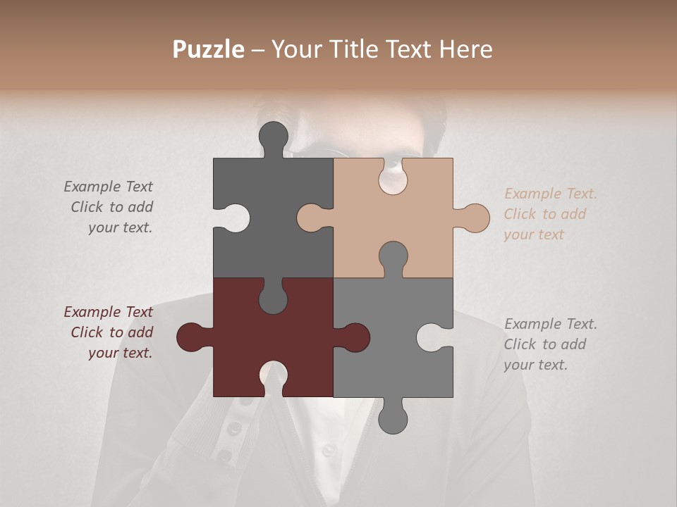 Guy Background Face PowerPoint Template