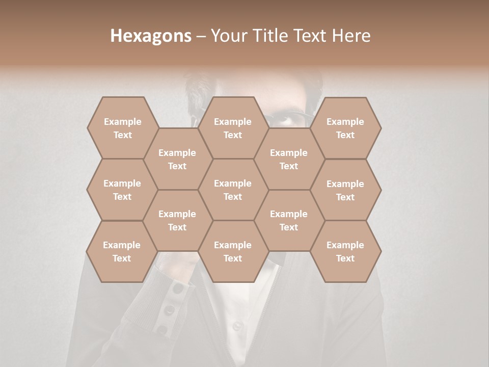 Guy Background Face PowerPoint Template