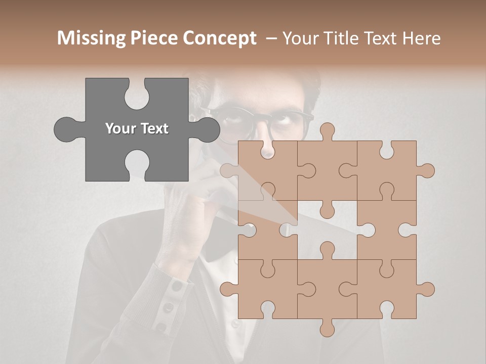 Guy Background Face PowerPoint Template