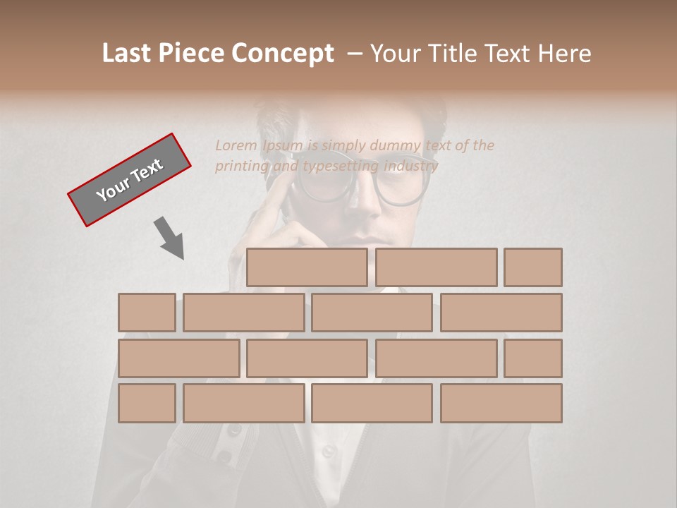 Guy Background Face PowerPoint Template