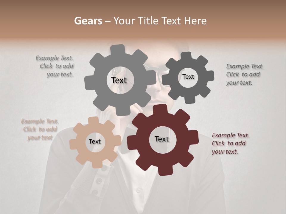 Guy Background Face PowerPoint Template