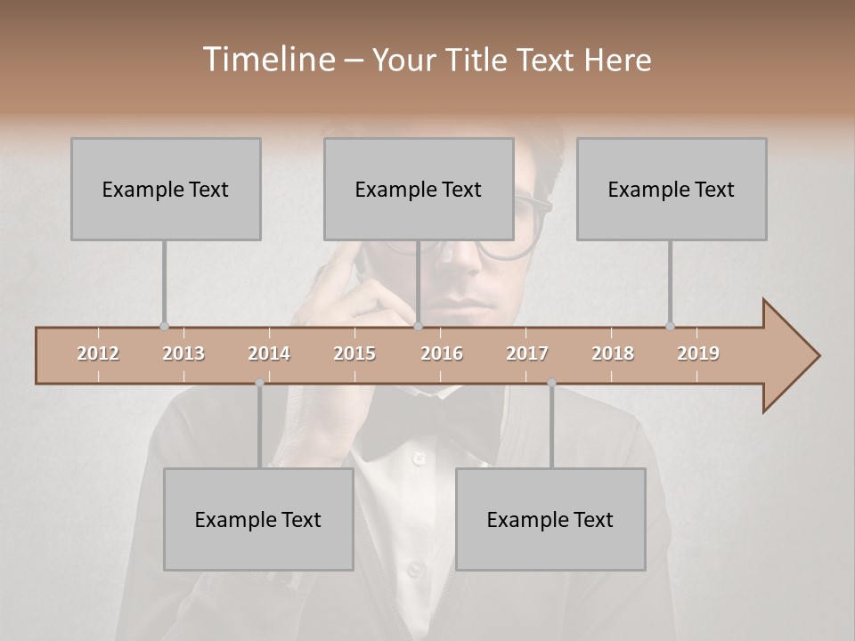 Guy Background Face PowerPoint Template