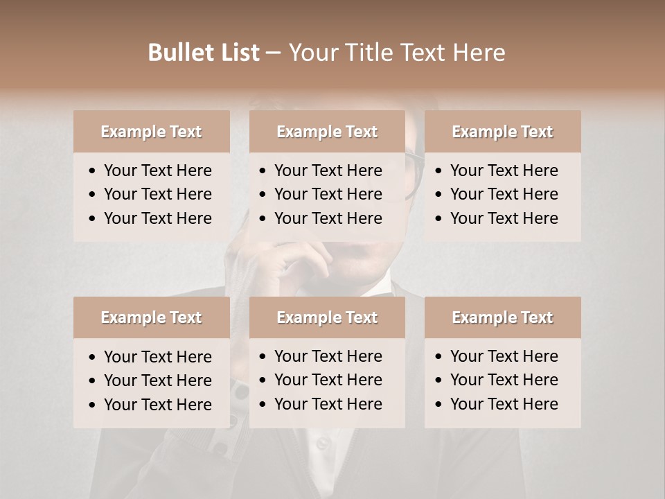 Guy Background Face PowerPoint Template