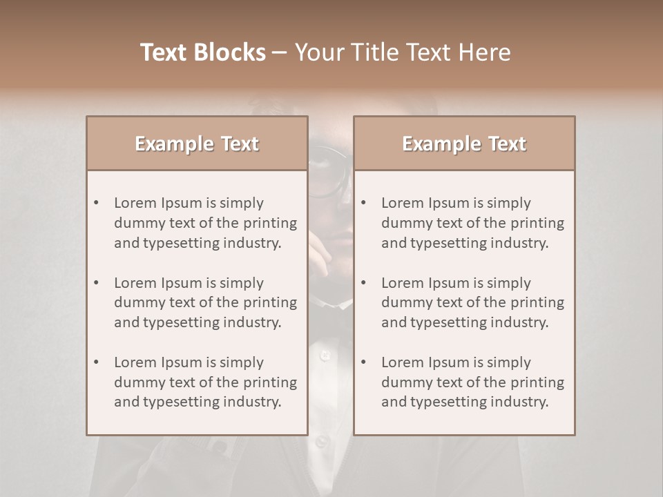Guy Background Face PowerPoint Template
