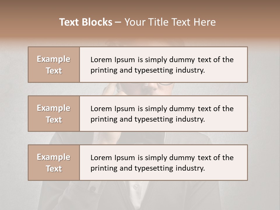 Guy Background Face PowerPoint Template