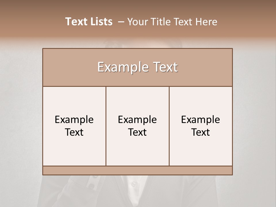 Guy Background Face PowerPoint Template