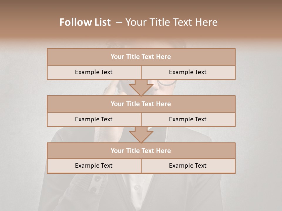 Guy Background Face PowerPoint Template