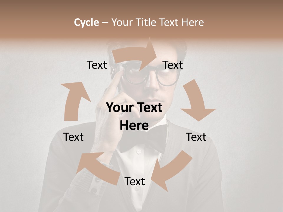 Guy Background Face PowerPoint Template