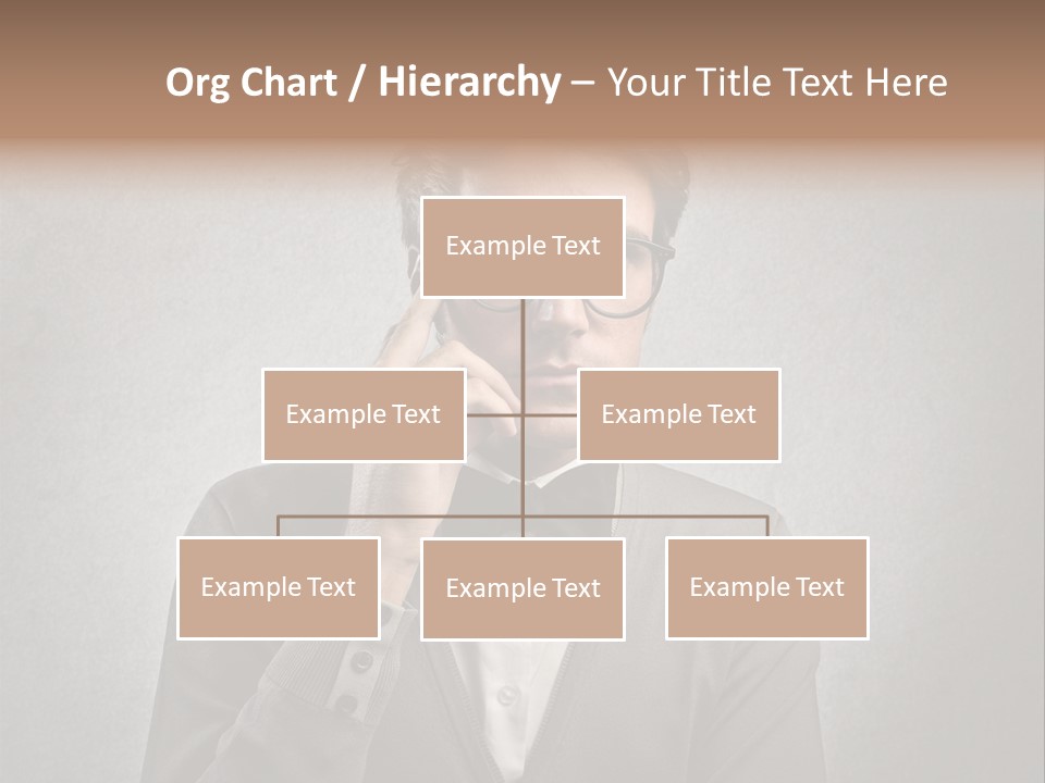 Guy Background Face PowerPoint Template