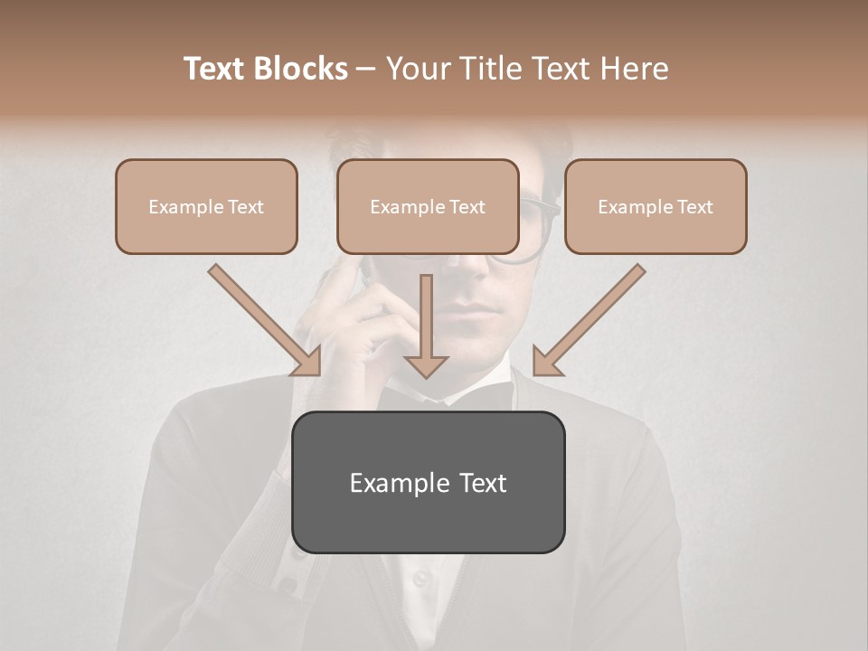 Guy Background Face PowerPoint Template
