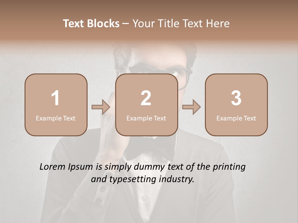 Guy Background Face PowerPoint Template