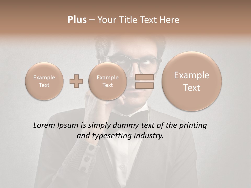Guy Background Face PowerPoint Template
