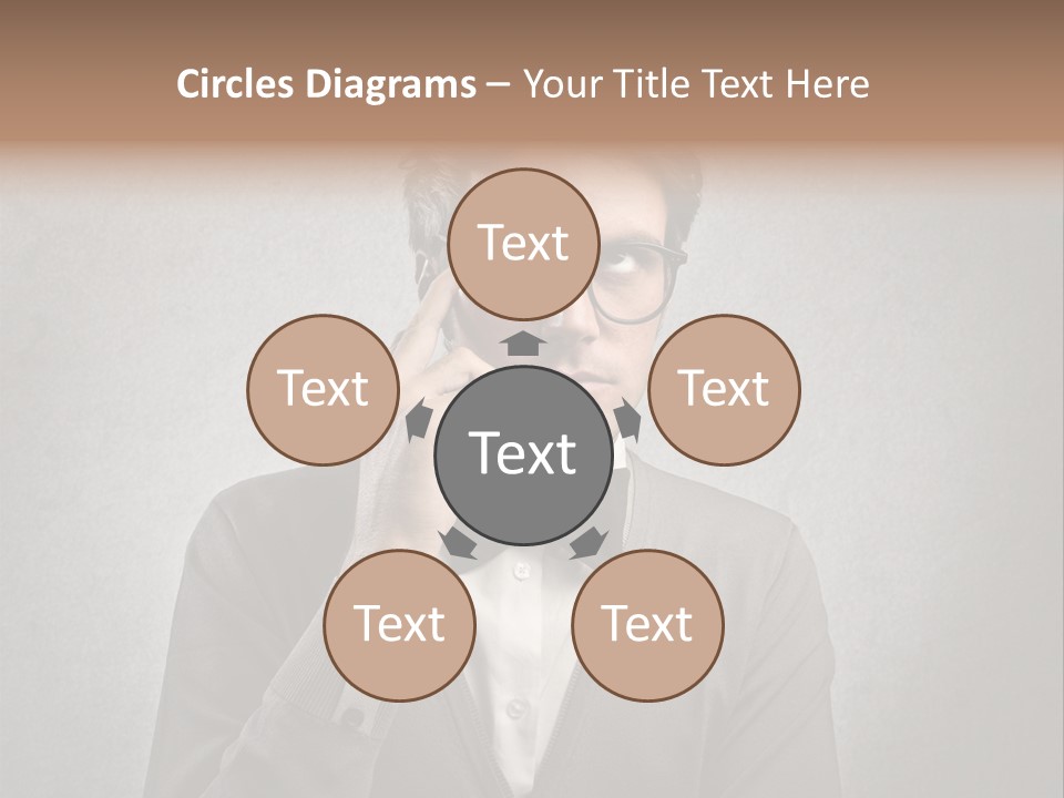 Guy Background Face PowerPoint Template