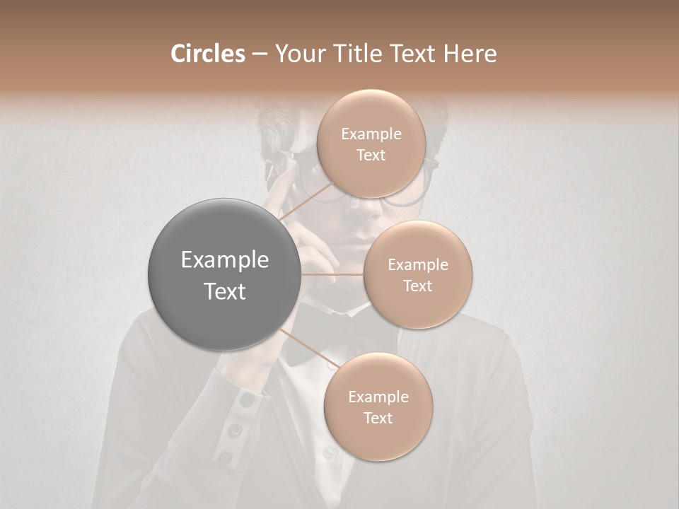 Guy Background Face PowerPoint Template