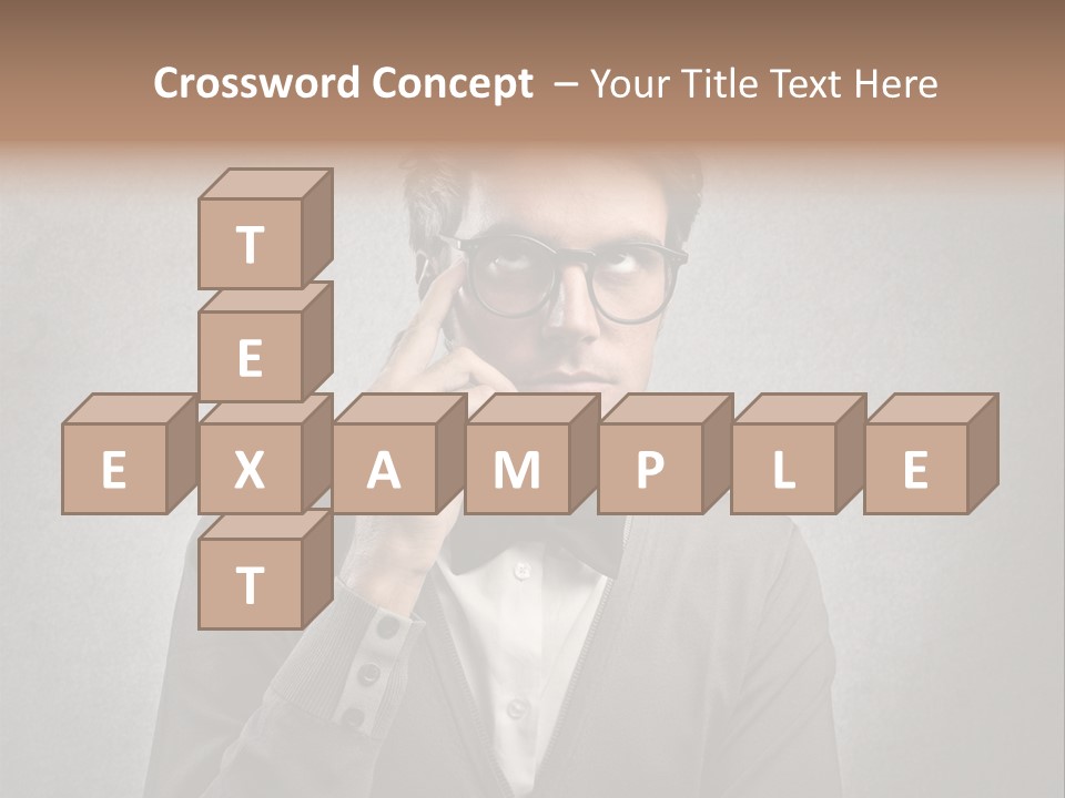 Guy Background Face PowerPoint Template