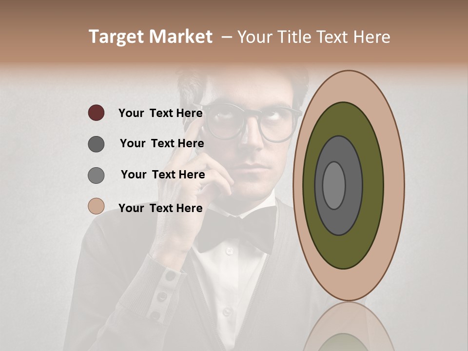 Guy Background Face PowerPoint Template