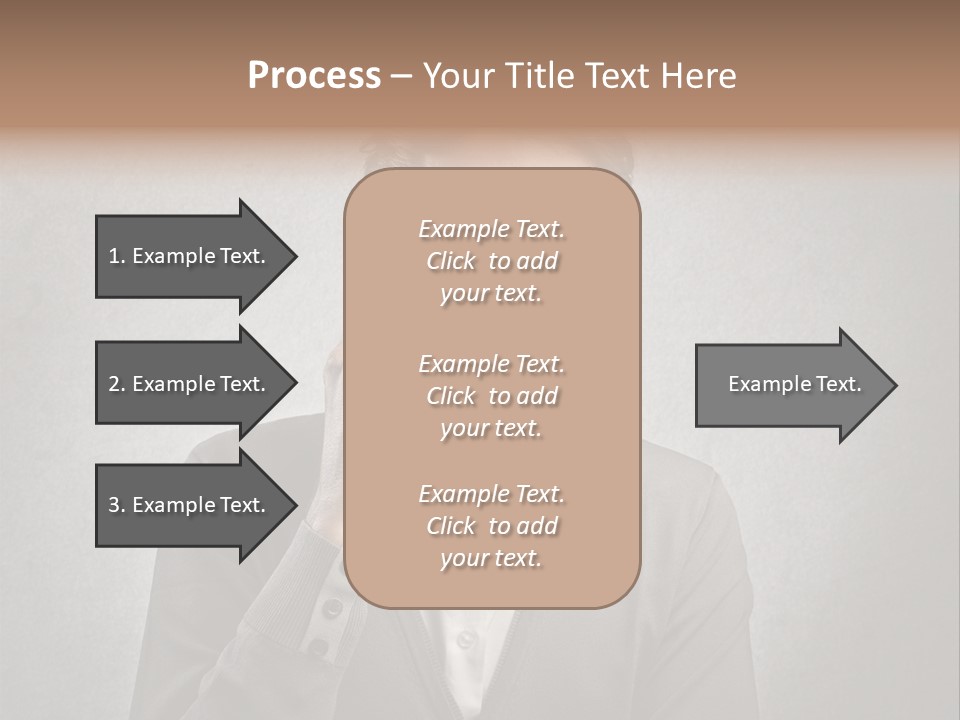 Guy Background Face PowerPoint Template