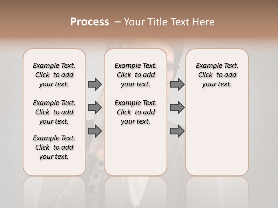 Guy Background Face PowerPoint Template