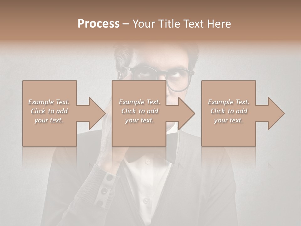 Guy Background Face PowerPoint Template