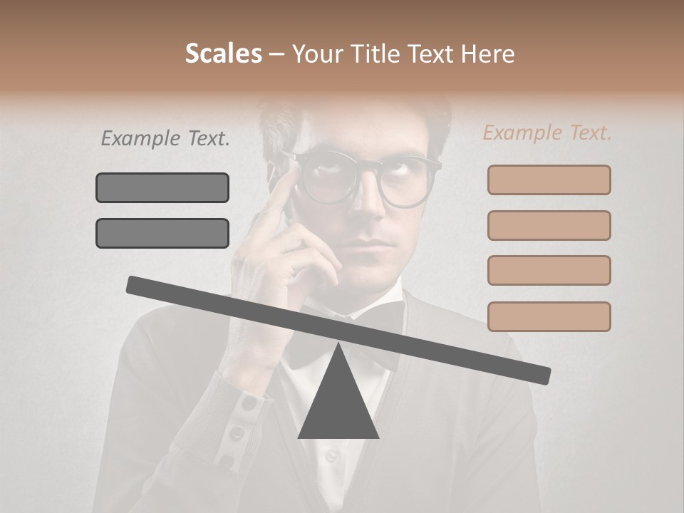 Guy Background Face PowerPoint Template