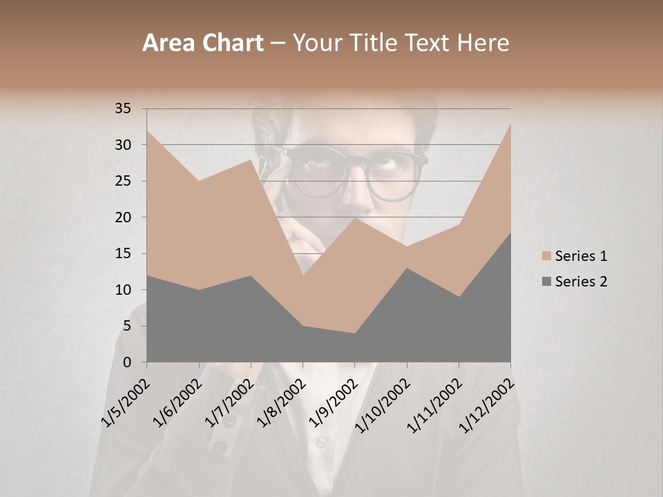 Guy Background Face PowerPoint Template