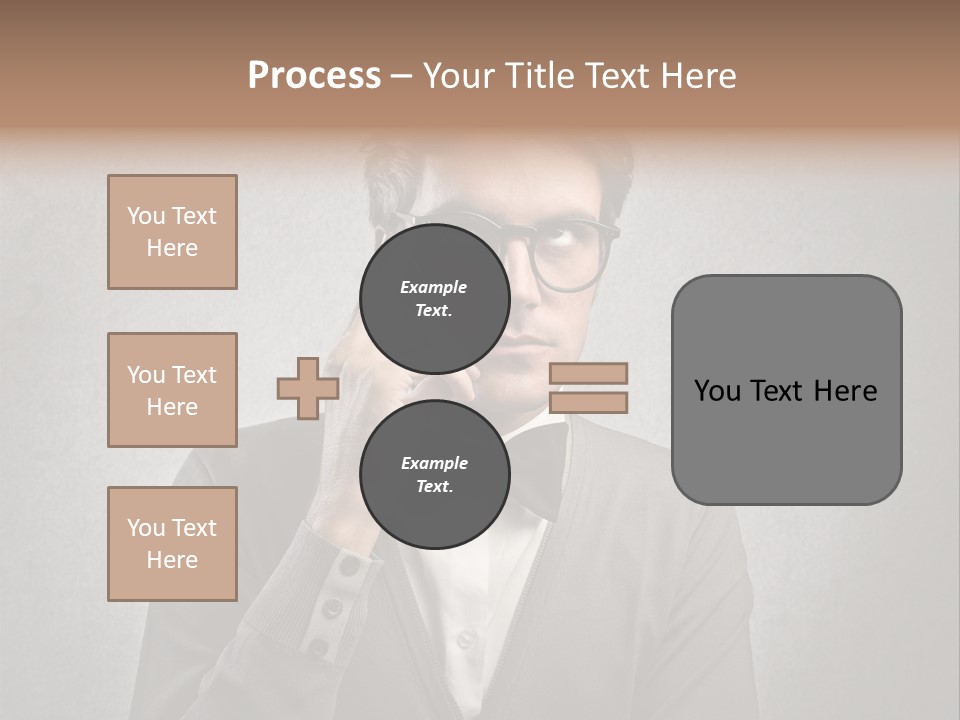 Guy Background Face PowerPoint Template