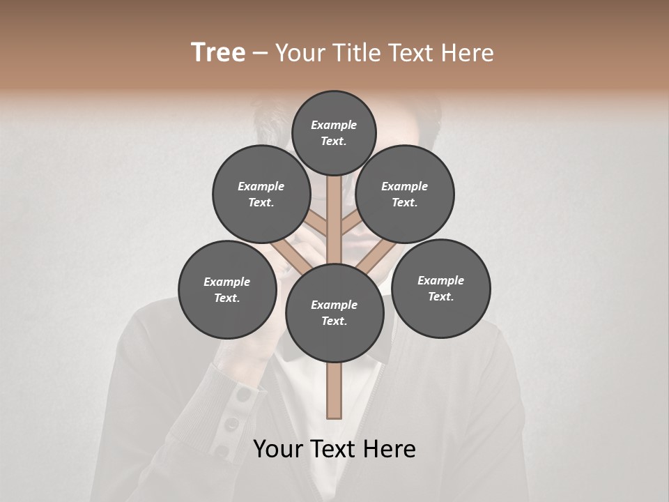 Guy Background Face PowerPoint Template