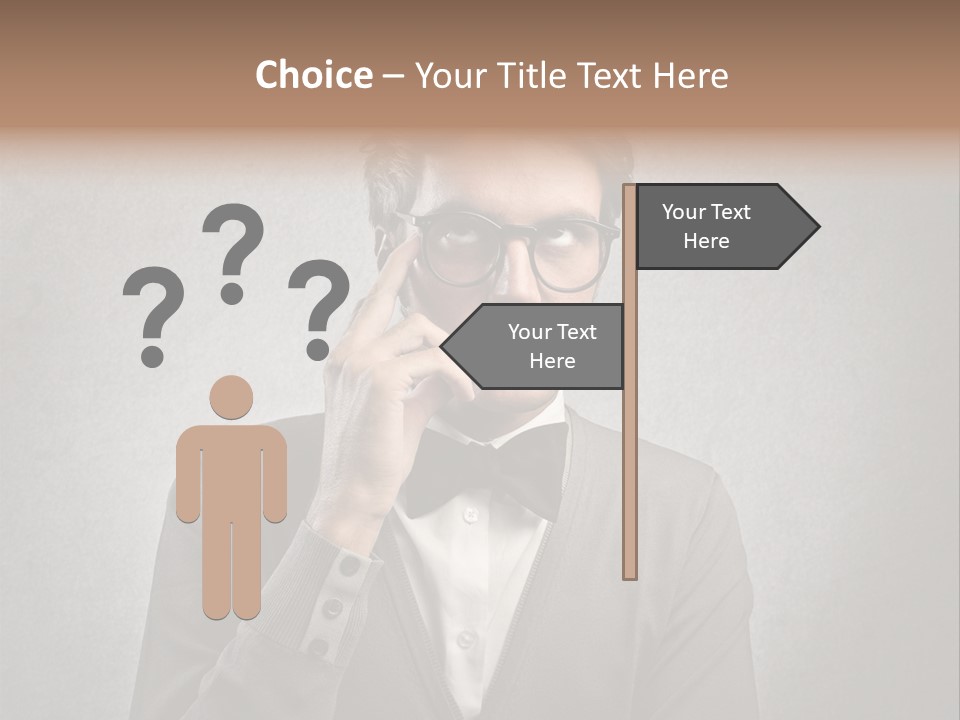 Guy Background Face PowerPoint Template