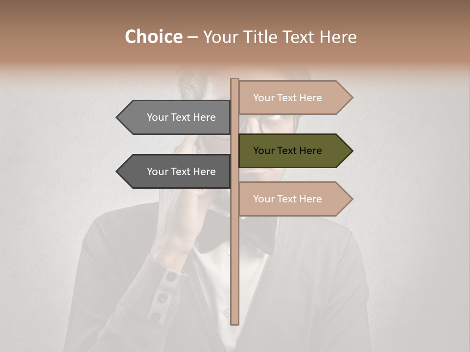 Guy Background Face PowerPoint Template